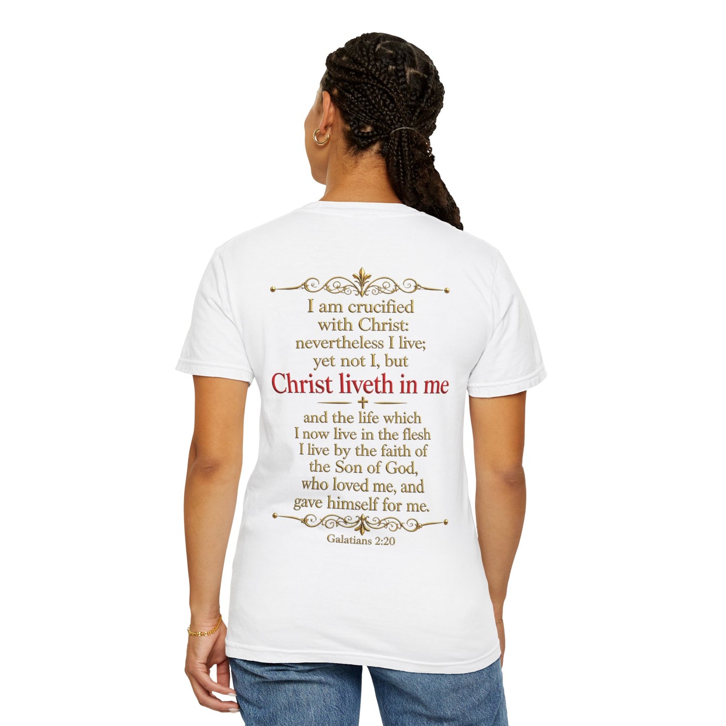 Cross My Heart T-Shirt — Galatians 2:20 Scripture Tee