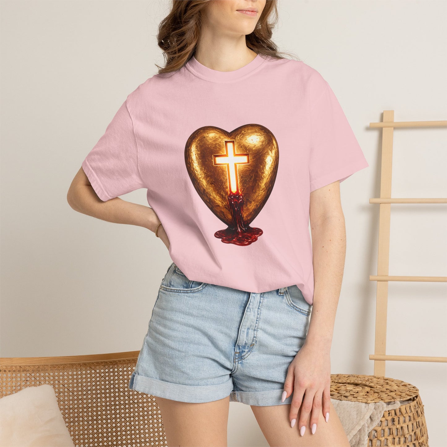 Cross My Heart T-Shirt — Galatians 2:20 Scripture Tee