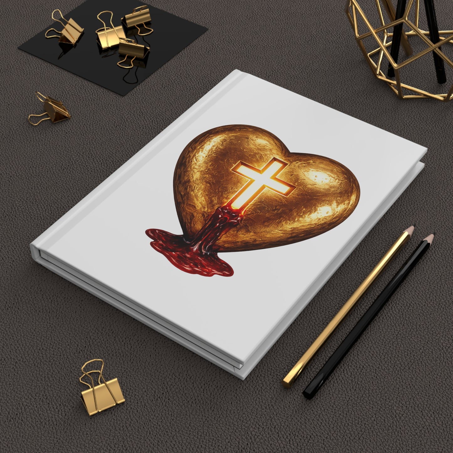 Cross My Heart Hardcover Notebook for Faith, Prayer & Devotional Notes