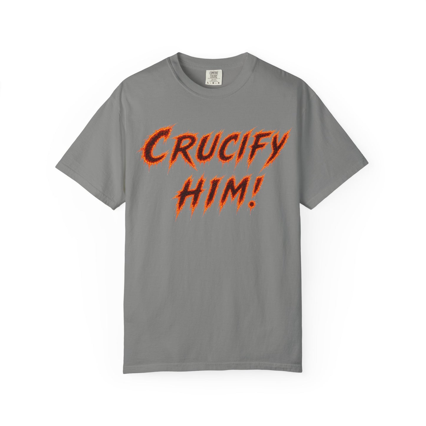 Crucify Him! Flame Chi-Rho Graphic T-Shirt