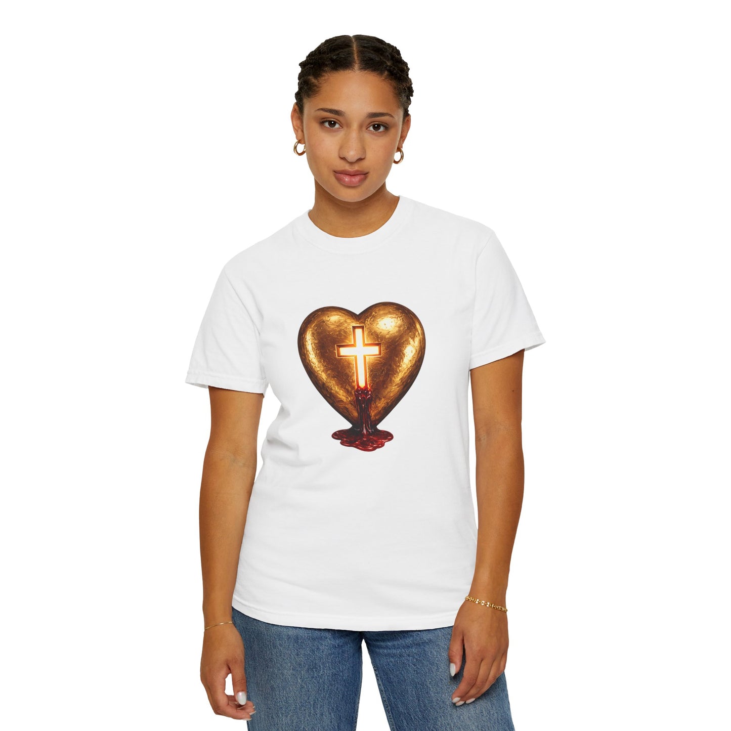 Cross My Heart T-Shirt — Galatians 2:20 Scripture Tee