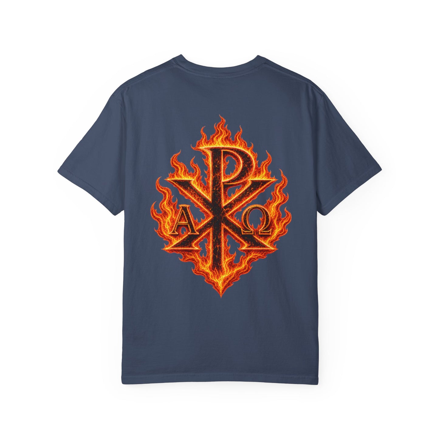 Crucify Him! Flame Chi-Rho Graphic T-Shirt