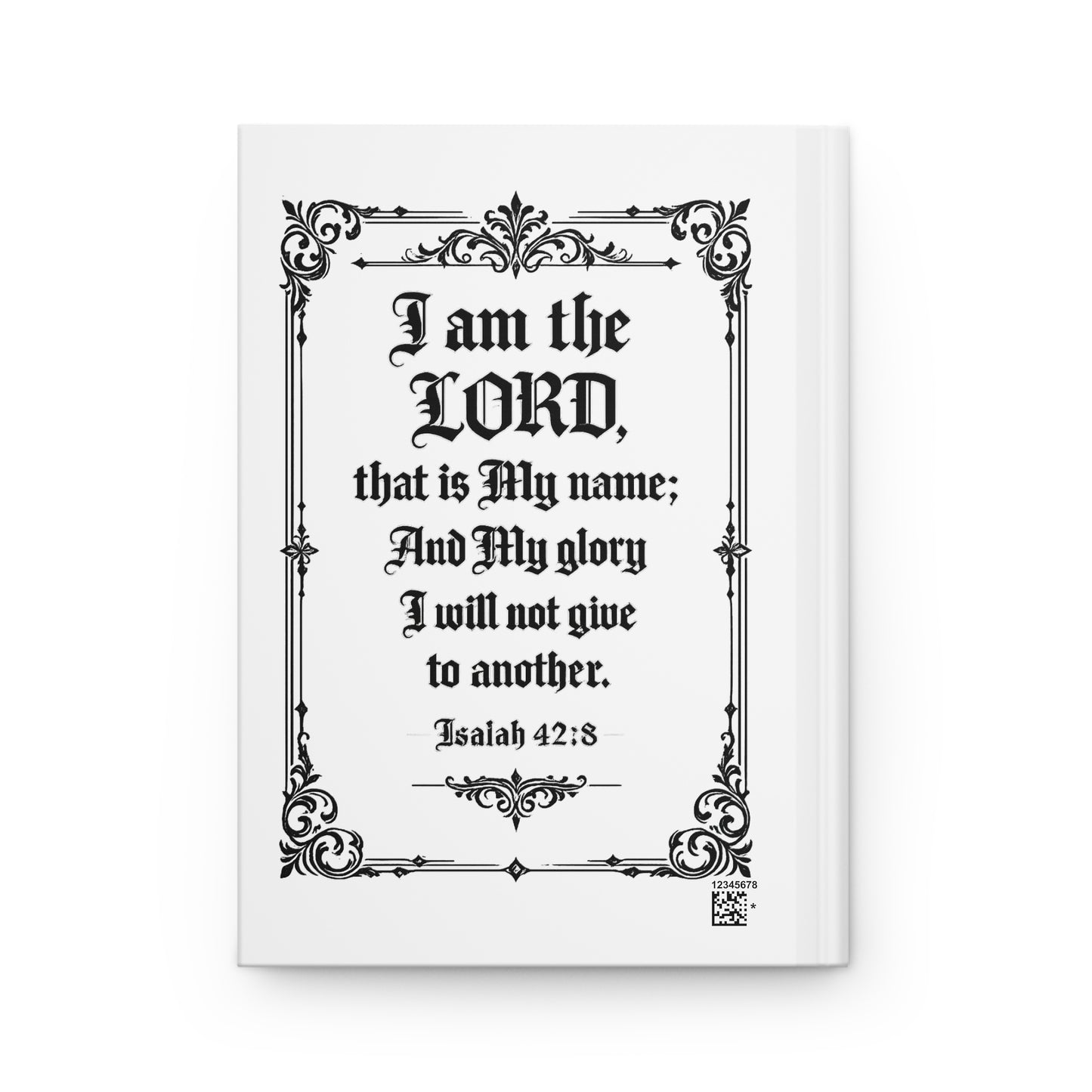 'Soli Deo Gloria' Scripture Notebook (Isaiah 42:8)