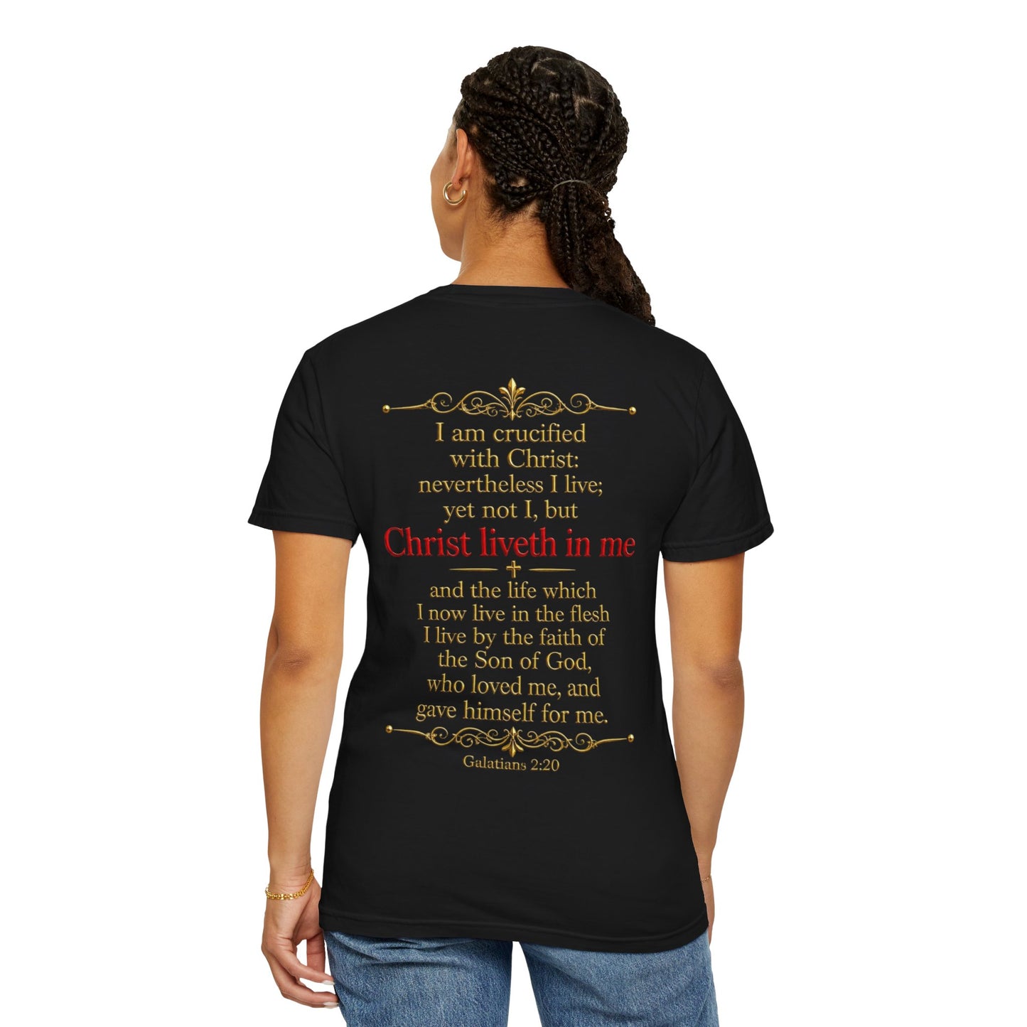 Cross My Heart T-Shirt — Galatians 2:20 Scripture Tee