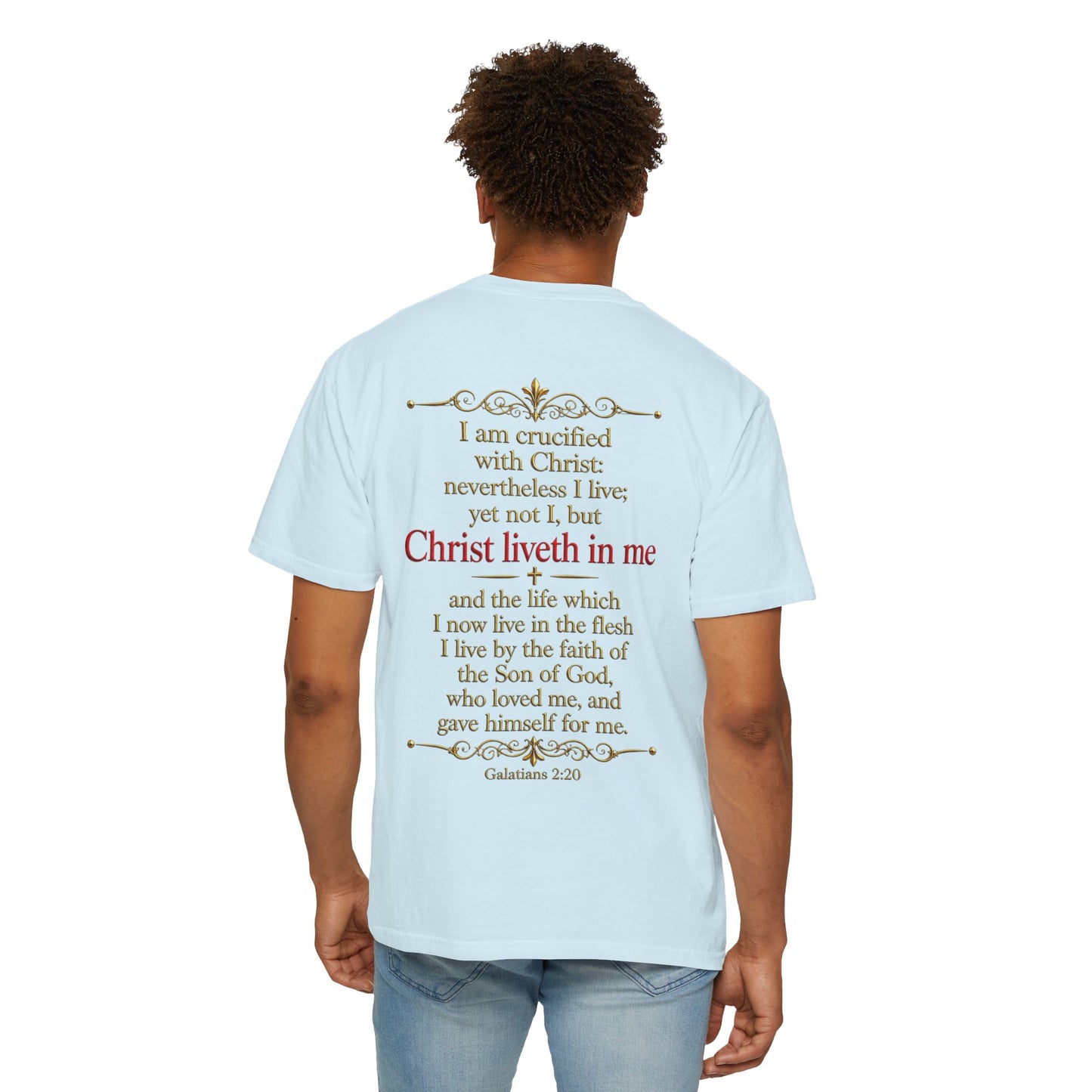 Cross My Heart T-Shirt — Galatians 2:20 Scripture Tee