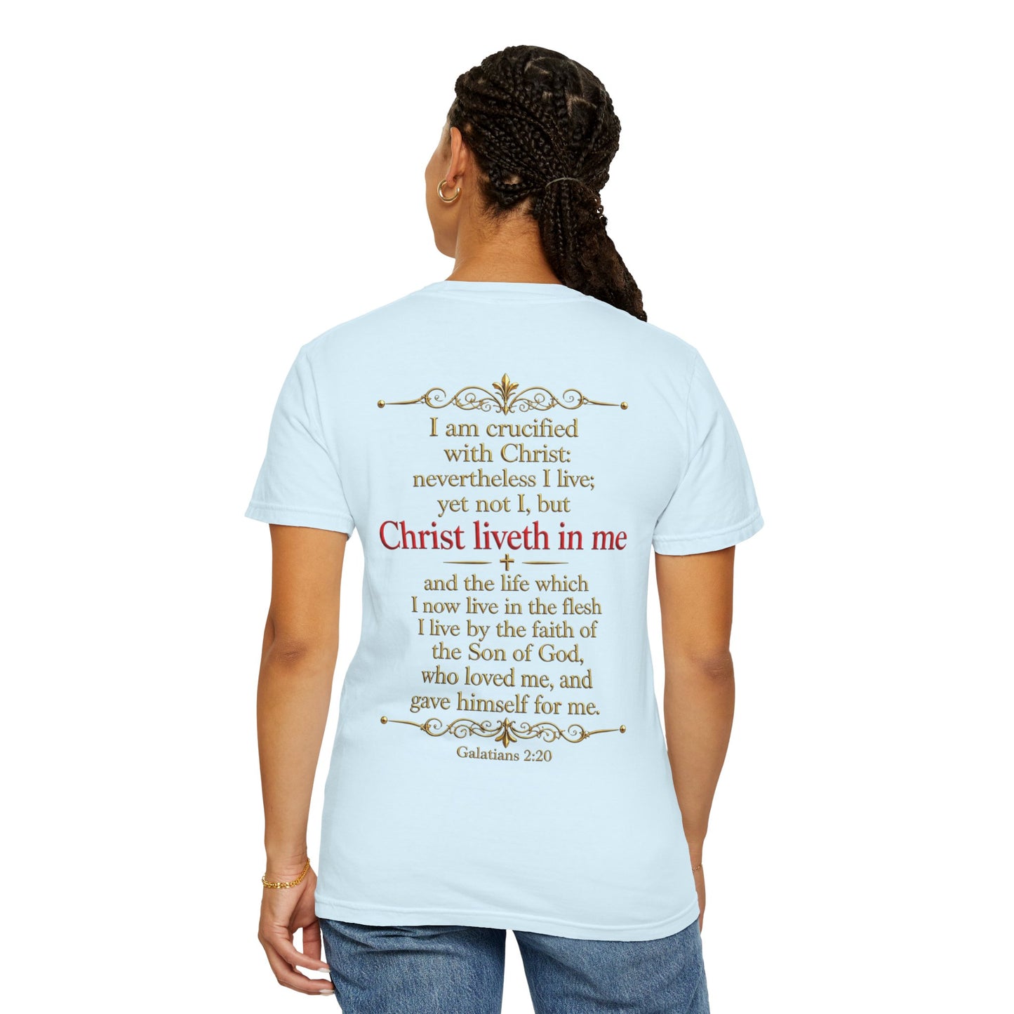 Cross My Heart T-Shirt — Galatians 2:20 Scripture Tee