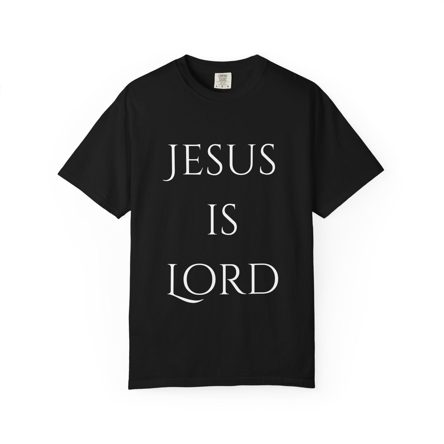 Jesus Is Lord T-Shirt —with Crown of Thorns & Jerusalem Cross