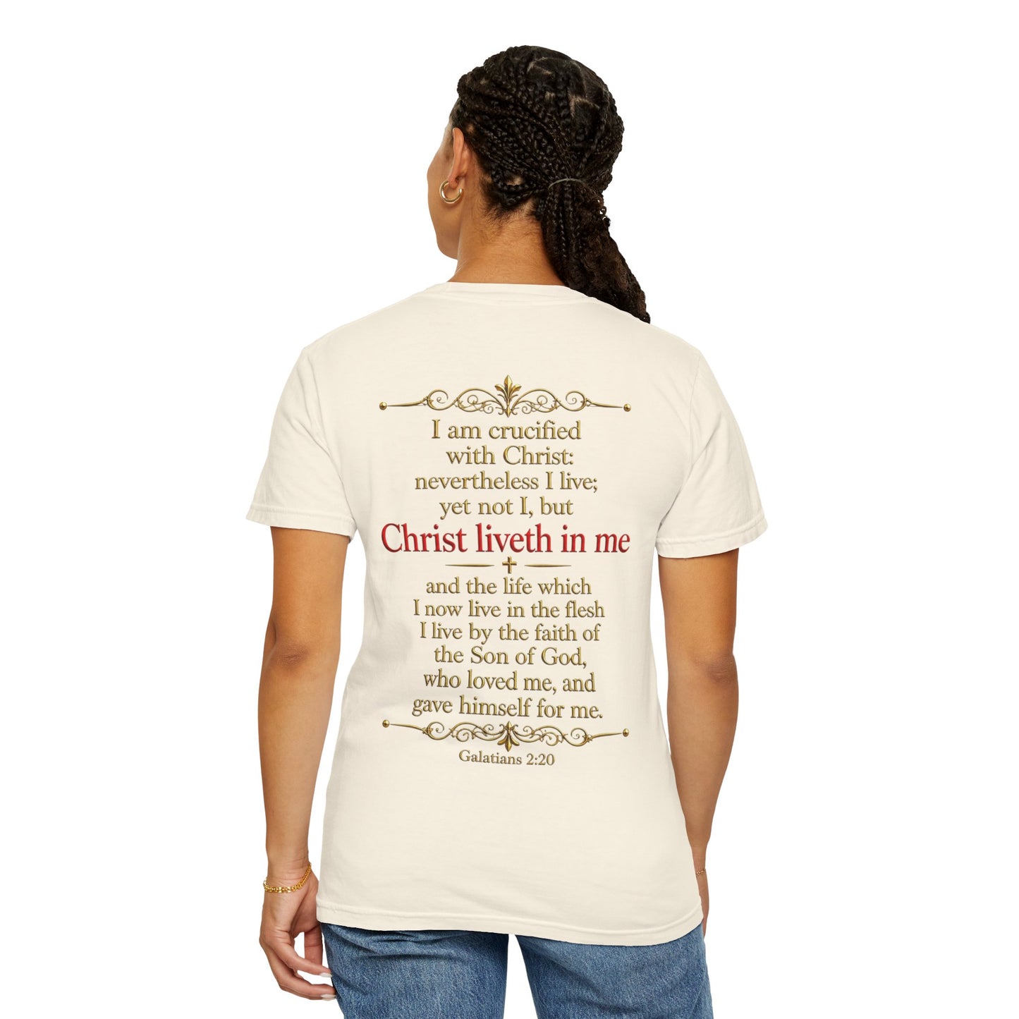Cross My Heart T-Shirt — Galatians 2:20 Scripture Tee