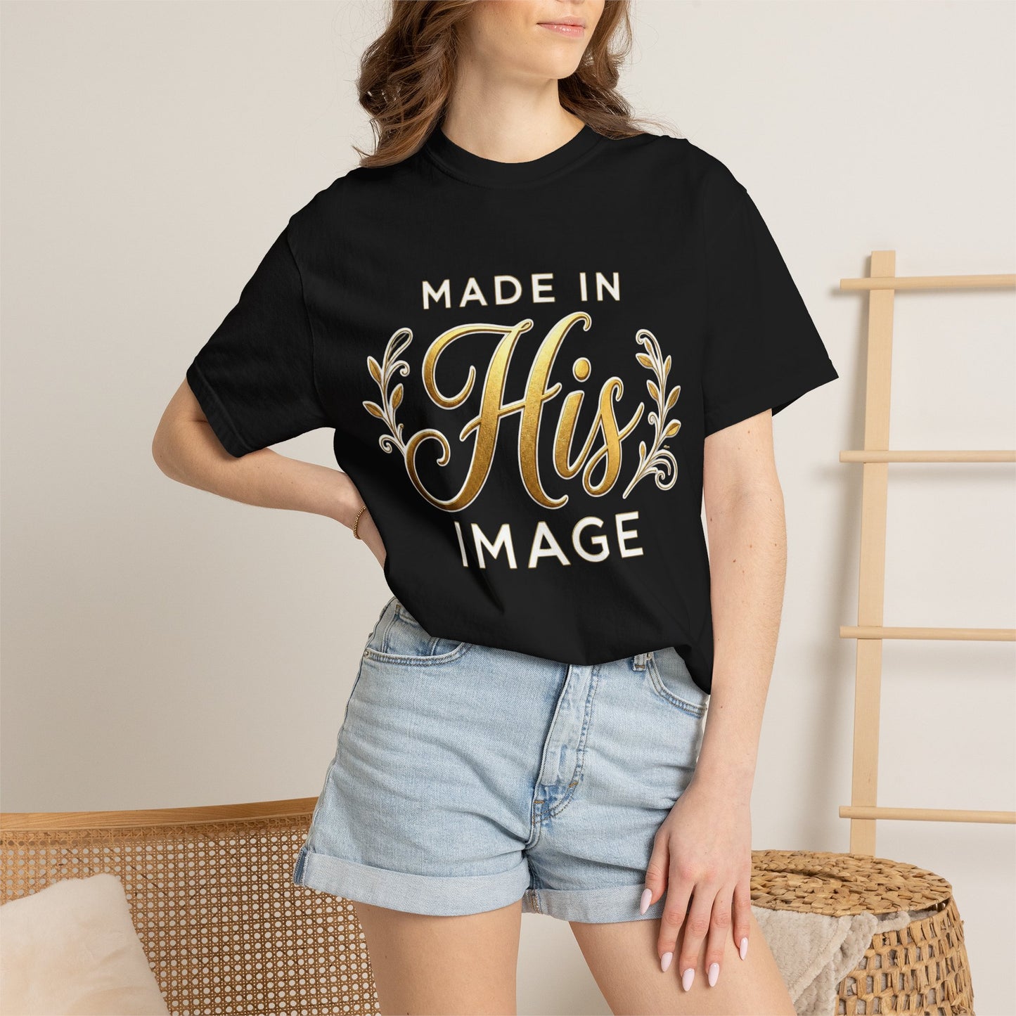 Made in His Image T-Shirt — Christian Trinity Faith Tee