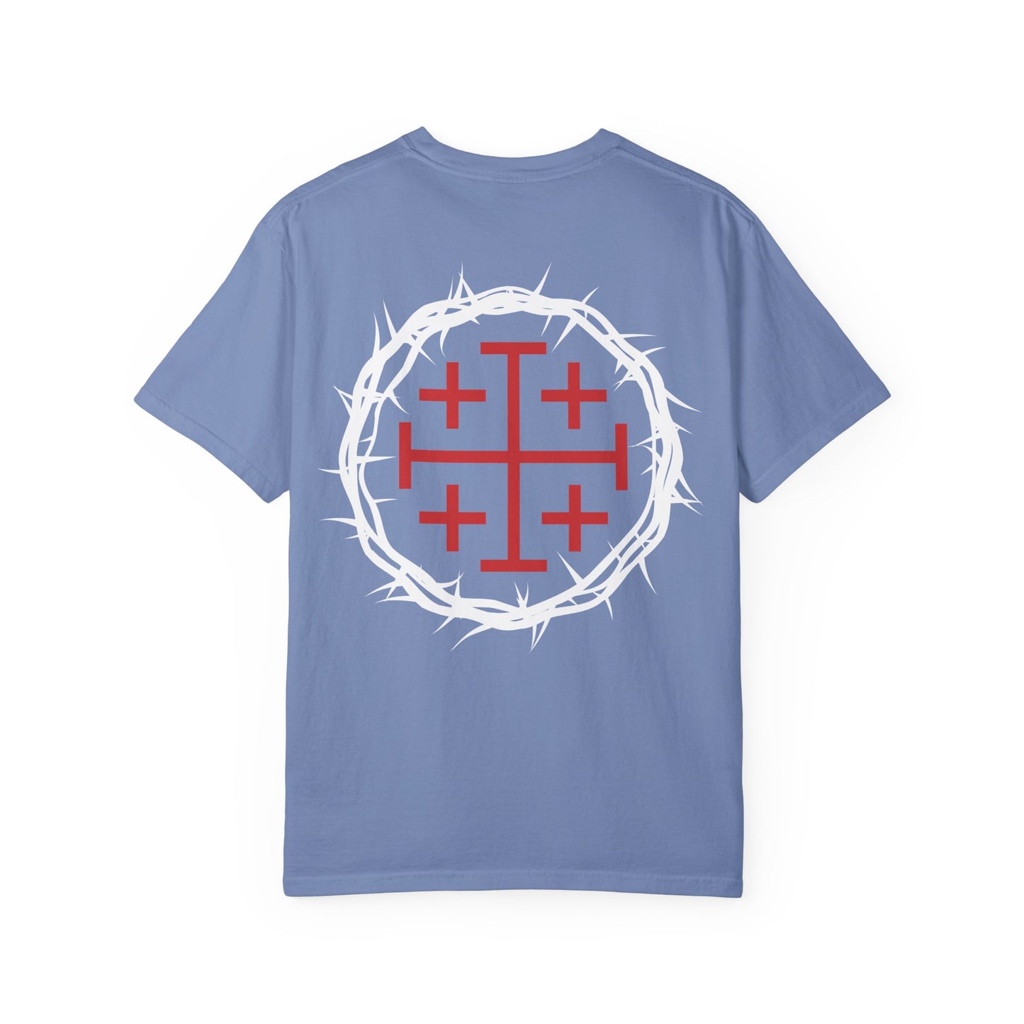 Jesus Is Lord T-Shirt —with Crown of Thorns & Jerusalem Cross