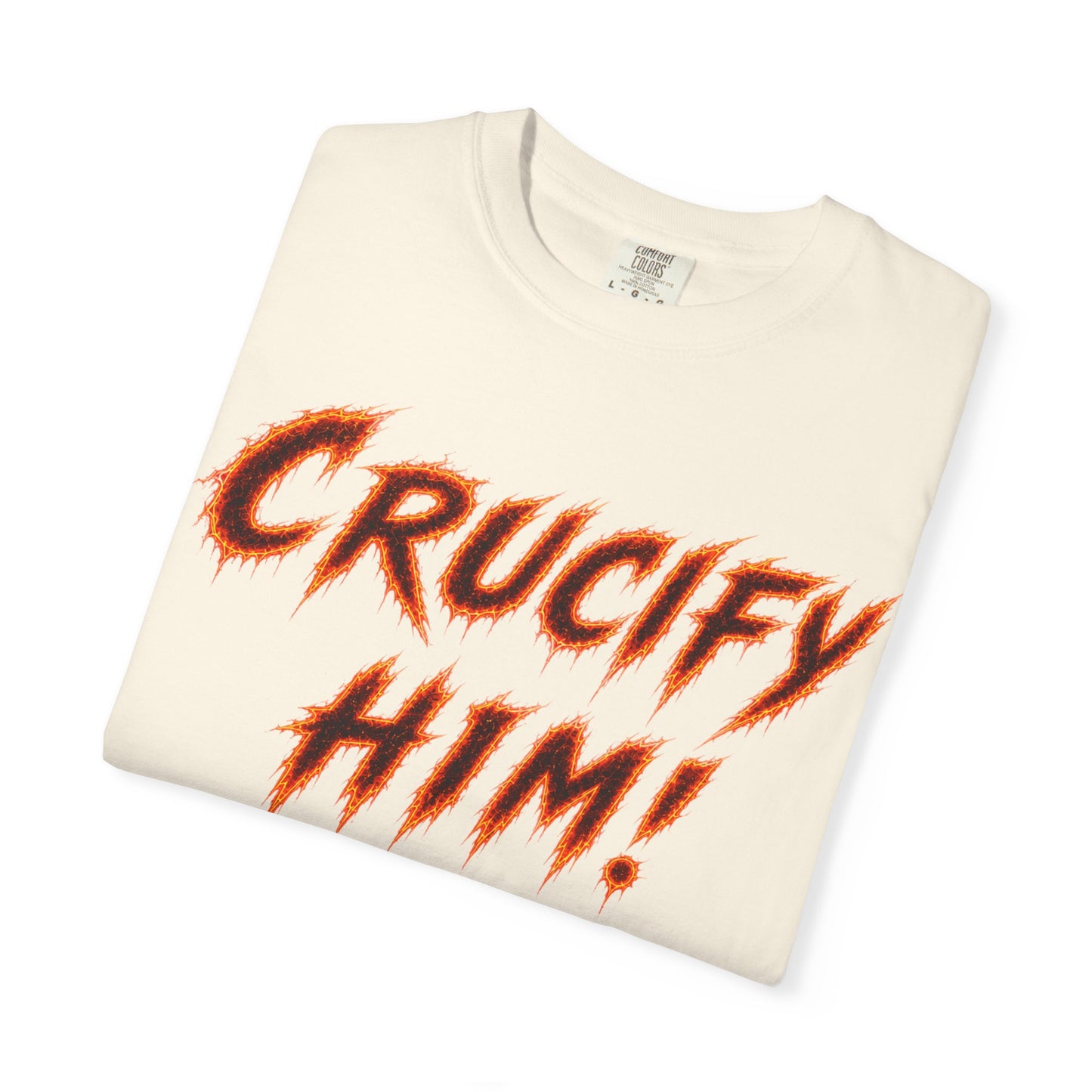 Crucify Him! Flame Chi-Rho Graphic T-Shirt