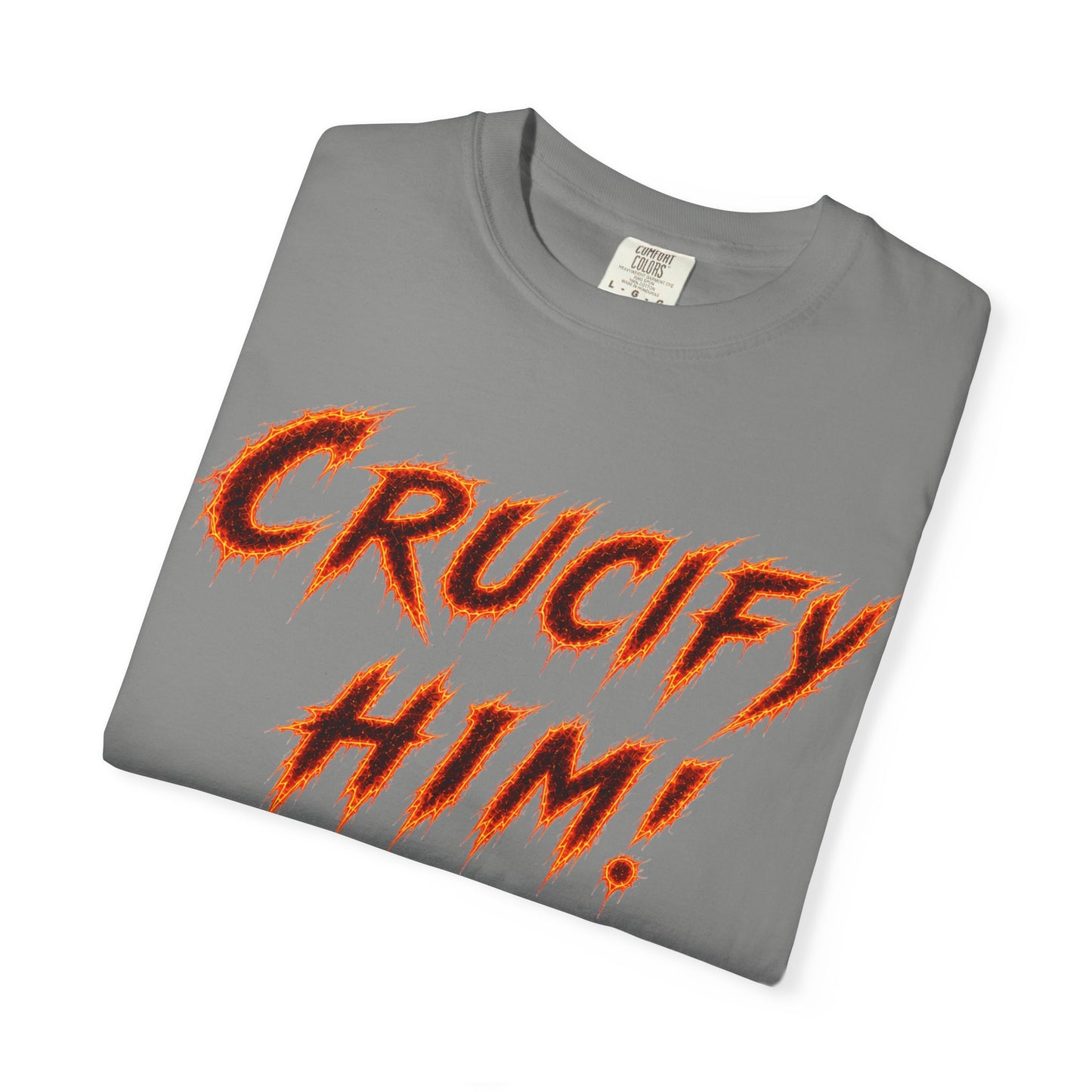 Crucify Him! Flame Chi-Rho Graphic T-Shirt