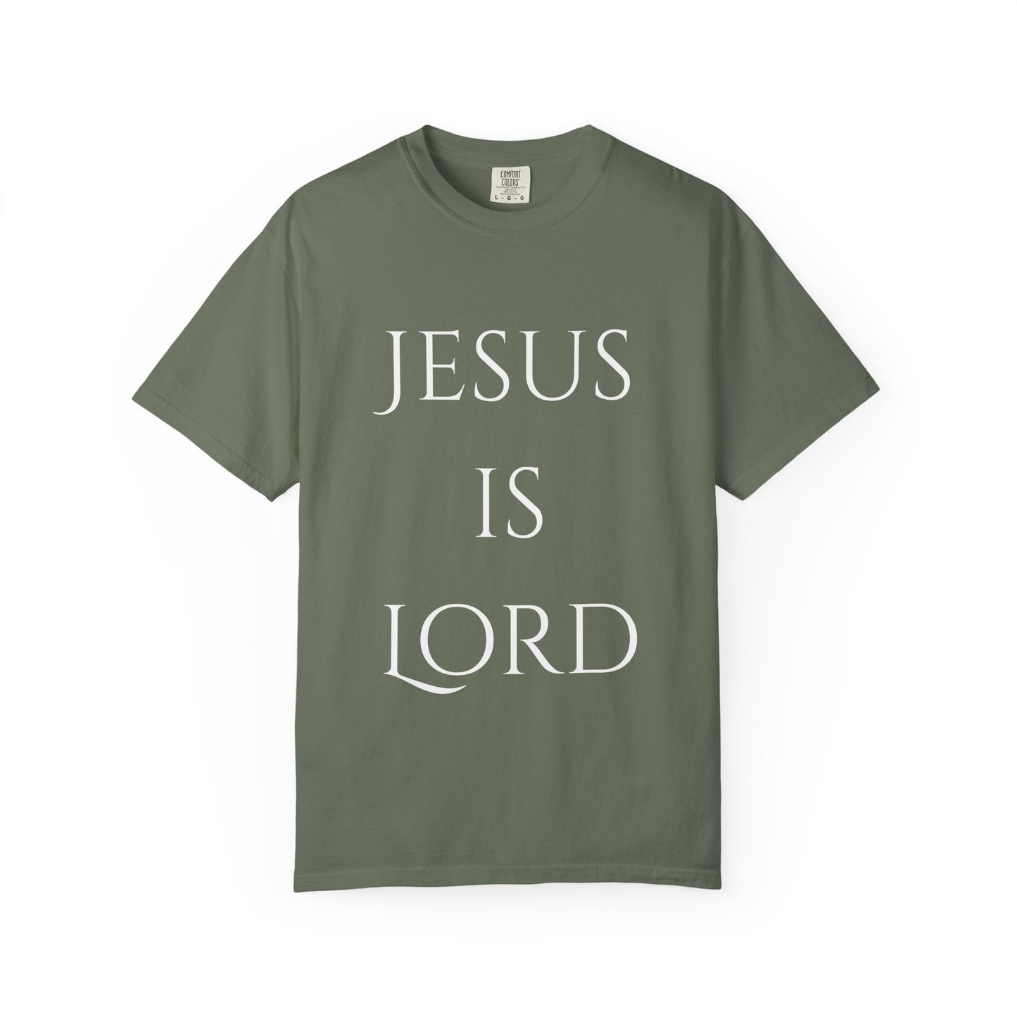 Jesus Is Lord T-Shirt —with Crown of Thorns & Jerusalem Cross
